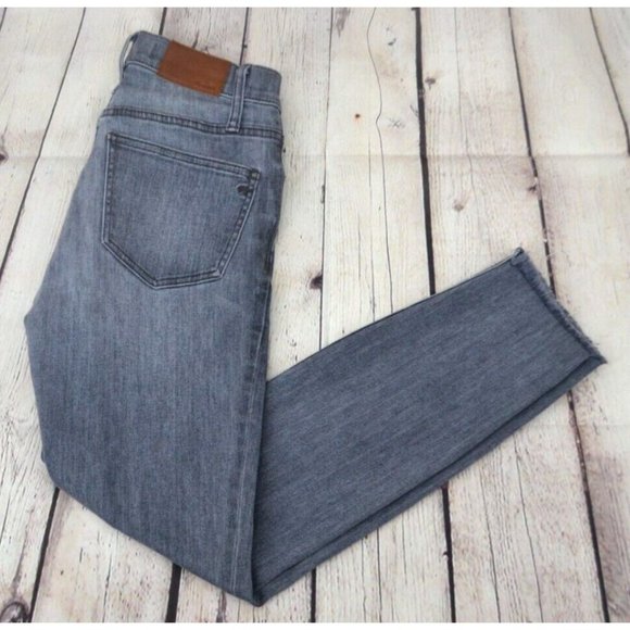 MADEWELL Women's 9" High Riser Skinny Skinny‎ Jeans SIZE 24 Gray - Picture 2 of 8
